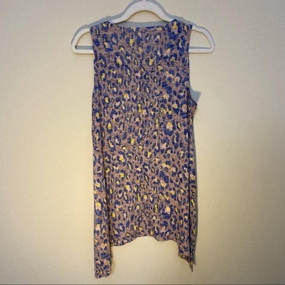 LOGO by Lori Goldstein leopard print Tank Top M - Picture 3 of 6